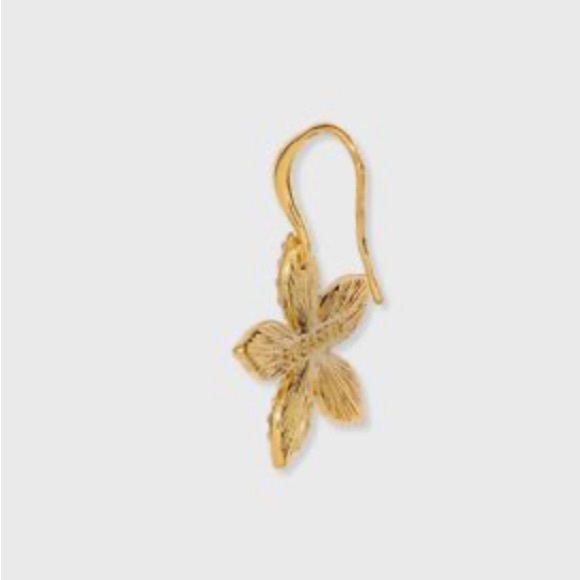 Baublebar Sugarfix Crystal Gold Flower Drop Earrings NWT - Picture 2 of 6